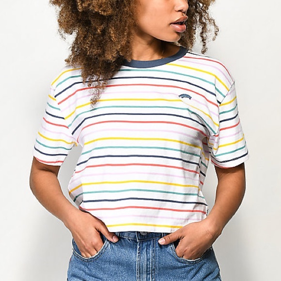 Vans Pool Party Stripe Boxy T-Shirt - Picture 3 of 7